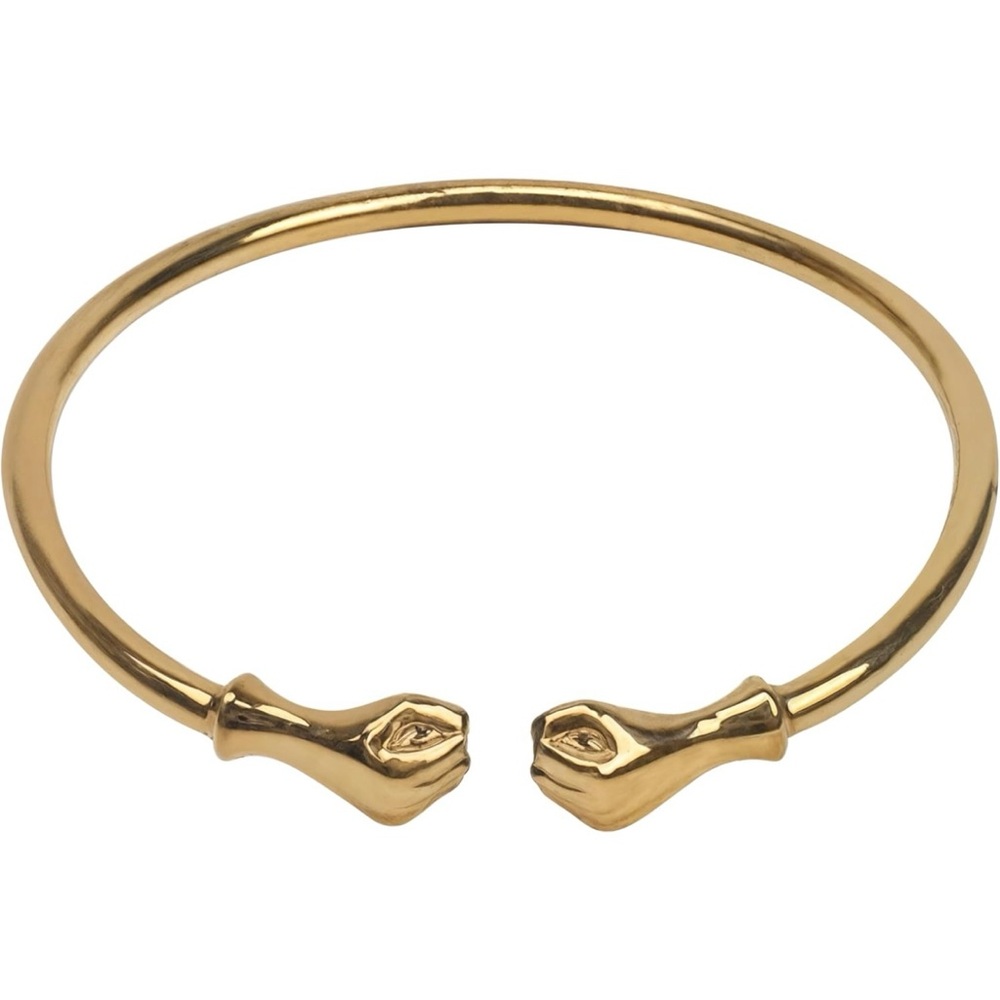 📍SUPER SALE📍 18K GOLD PLATED Double Fist Fighting Bangle Bracelet
